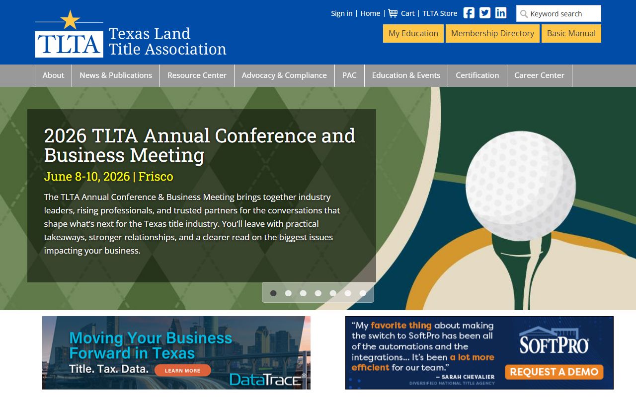 Texas Land Title Association resources for deed records professionals