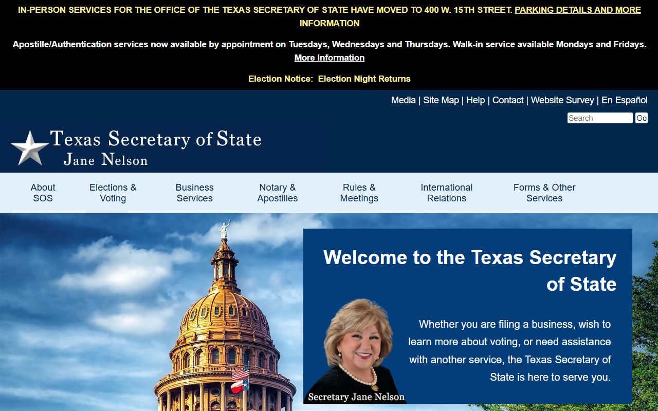 Texas Secretary of State records relevant to deed research